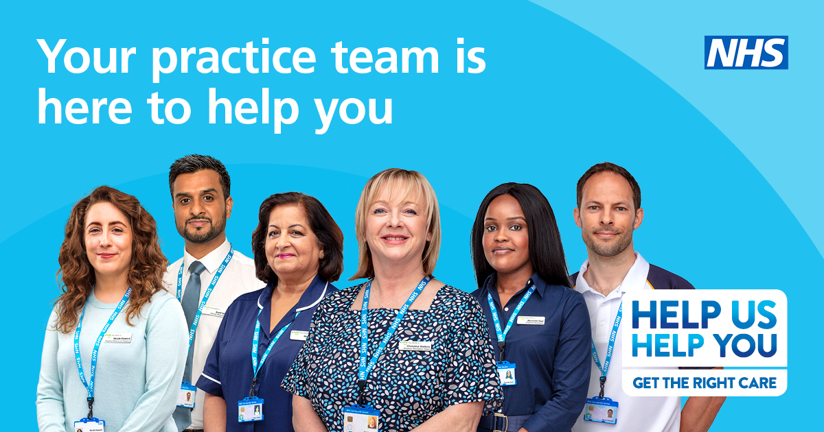 Your practice team is here to help you